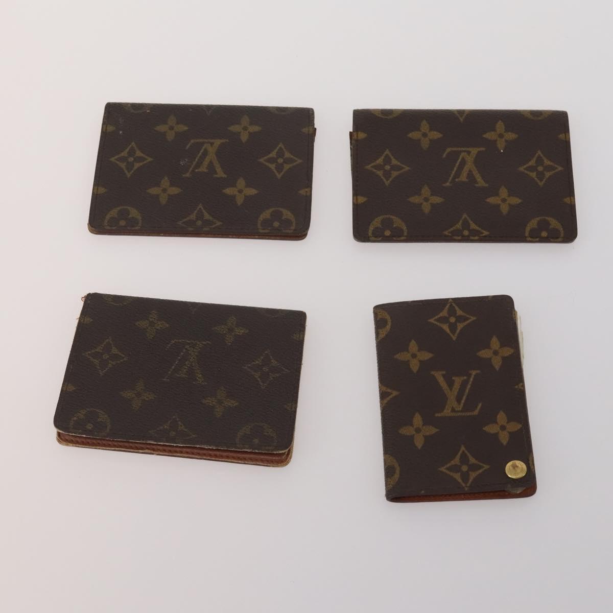 LOUIS VUITTON Monogram Card Case 10 Set LV Auth CB306