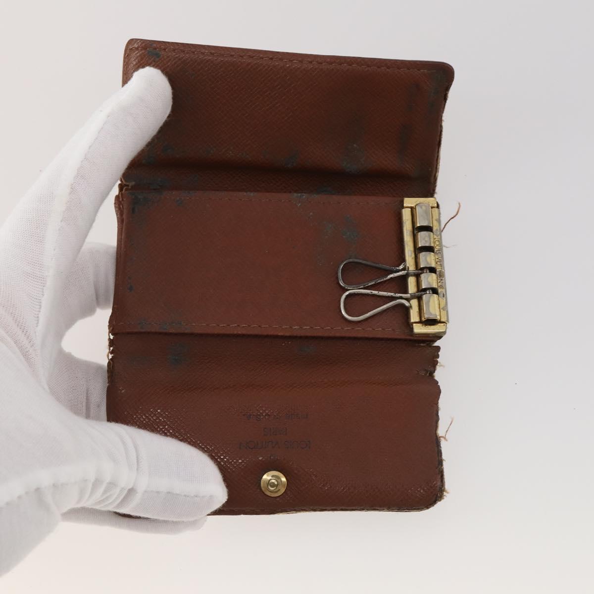 LOUIS VUITTON Monogram Key Case 10 Set LV Auth CB307
