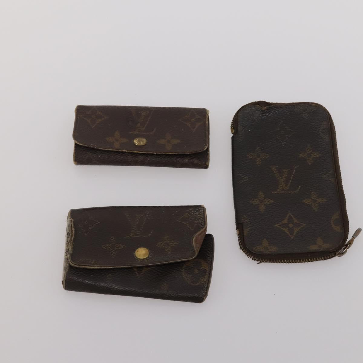 LOUIS VUITTON Monogram Key Case 10 Set LV Auth CB307