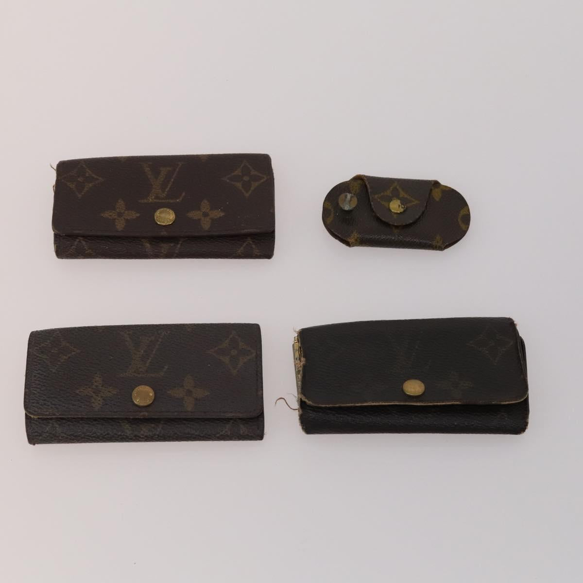 LOUIS VUITTON Monogram Key Case 10 Set LV Auth CB307