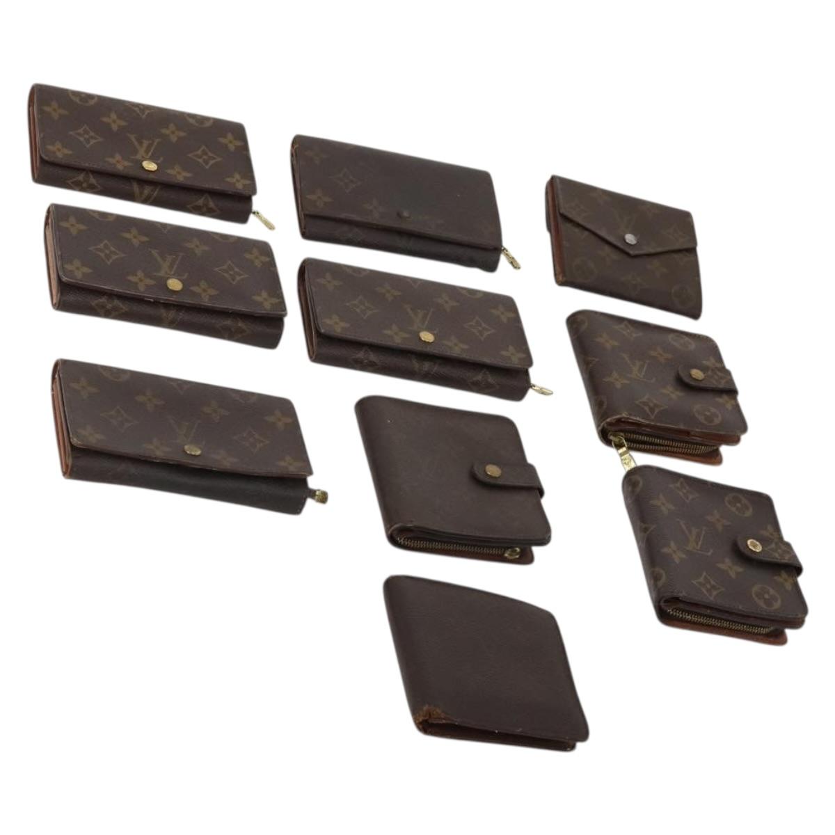 LOUIS VUITTON Monogram Wallet 10 Set LV Auth CB313