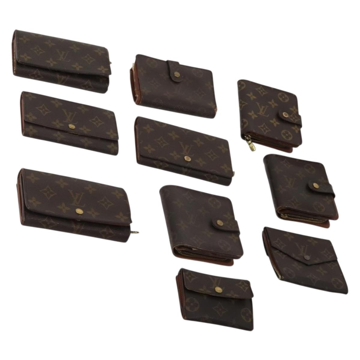 LOUIS VUITTON Monogram Wallet 10 Set LV Auth CB314