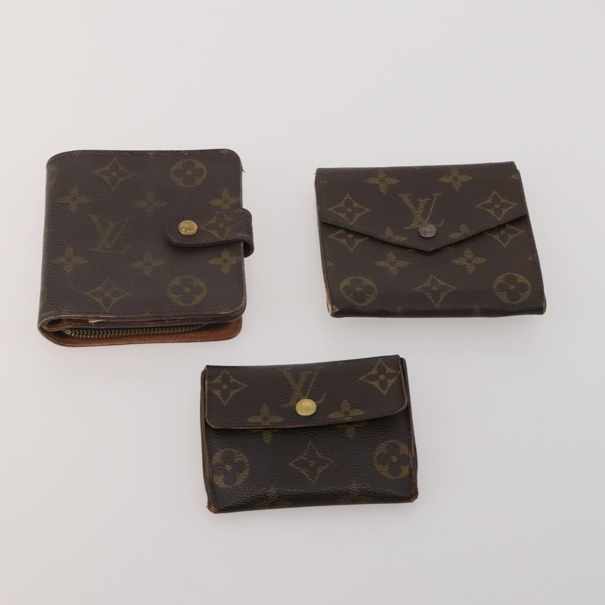 LOUIS VUITTON Monogram Wallet 10 Set LV Auth CB314