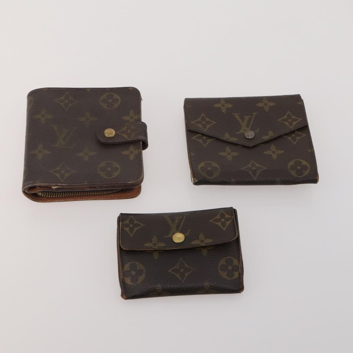 LOUIS VUITTON Monogram Wallet 10 Set LV Auth CB314