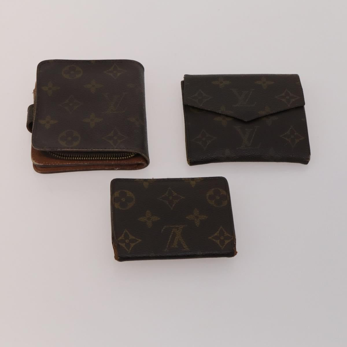 LOUIS VUITTON Monogram Wallet 10 Set LV Auth CB314