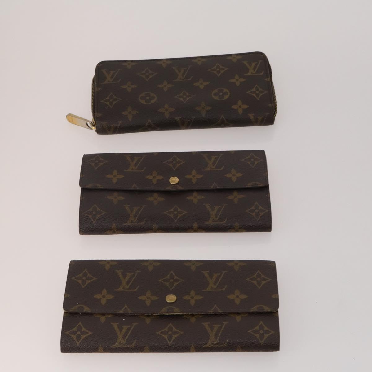 LOUIS VUITTON Monogram Wallet 10 Set LV Auth CB315