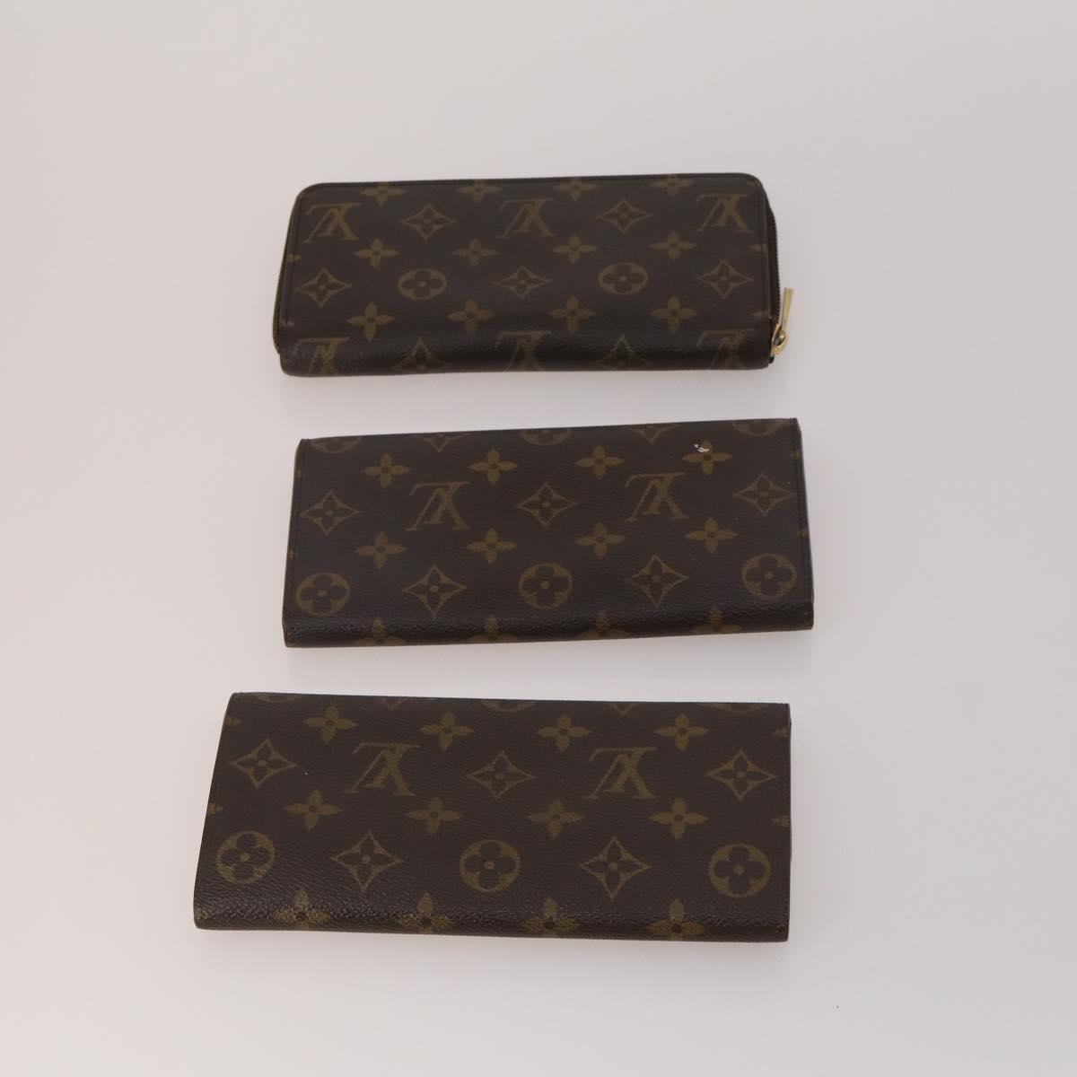 LOUIS VUITTON Monogram Wallet 10 Set LV Auth CB315