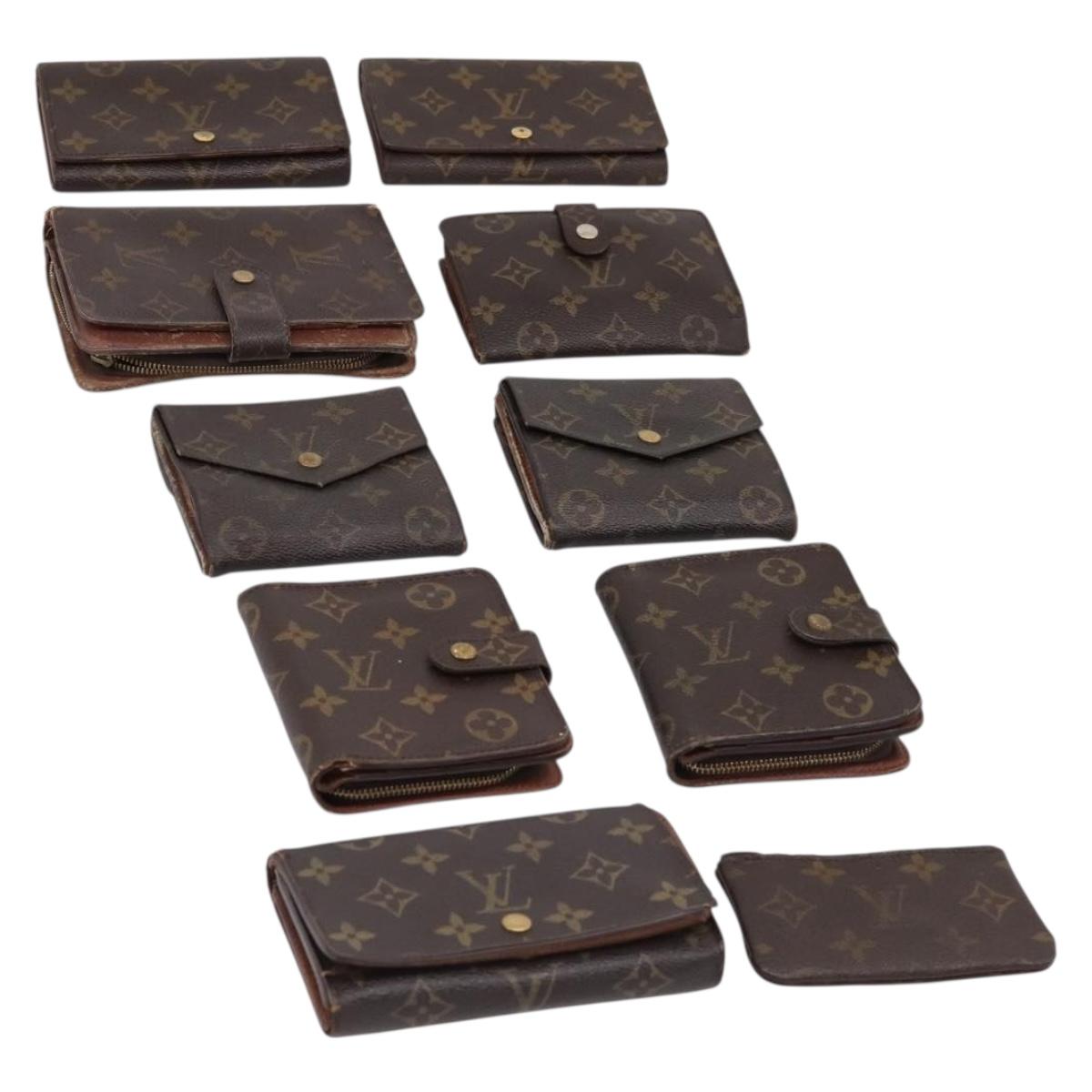 LOUIS VUITTON Monogram Wallet 10 Set LV Auth CB316
