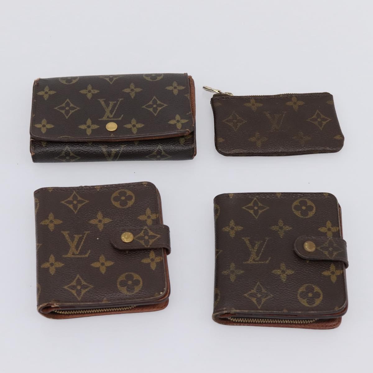 LOUIS VUITTON Monogram Wallet 10 Set LV Auth CB316