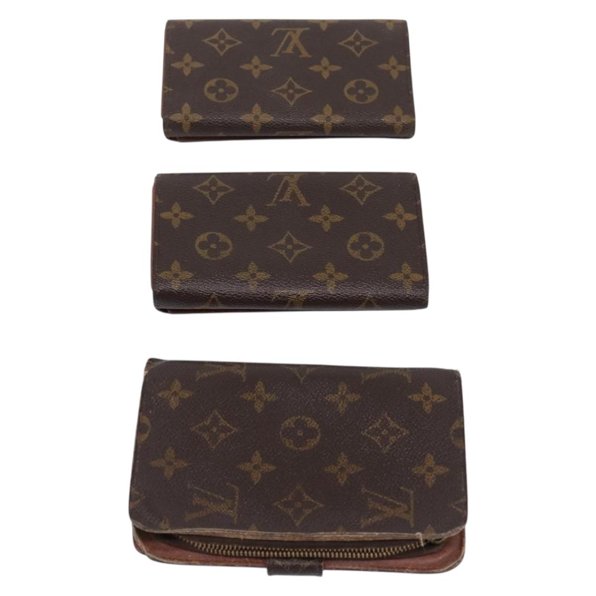 LOUIS VUITTON Monogram Wallet 10 Set LV Auth CB316