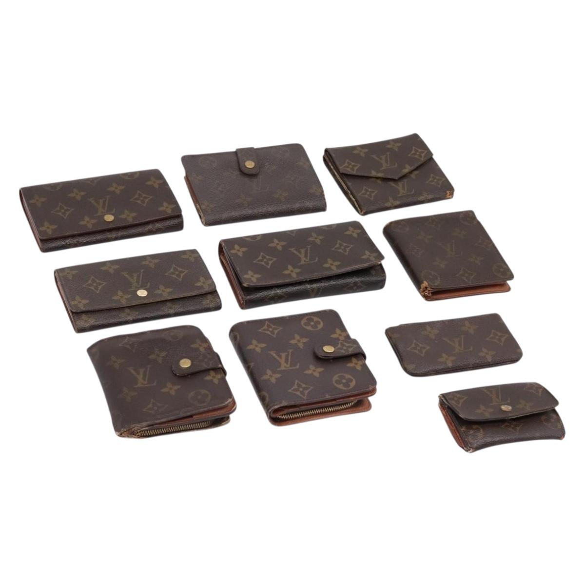 LOUIS VUITTON Monogram Wallet 10 Set LV Auth CB317