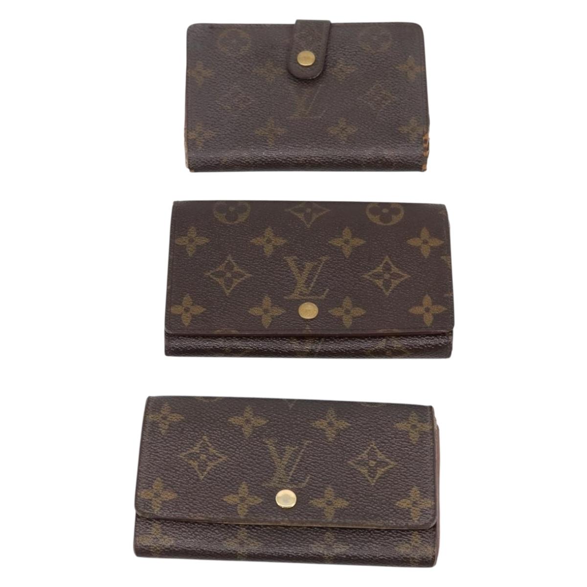 LOUIS VUITTON Monogram Wallet 10 Set LV Auth CB317