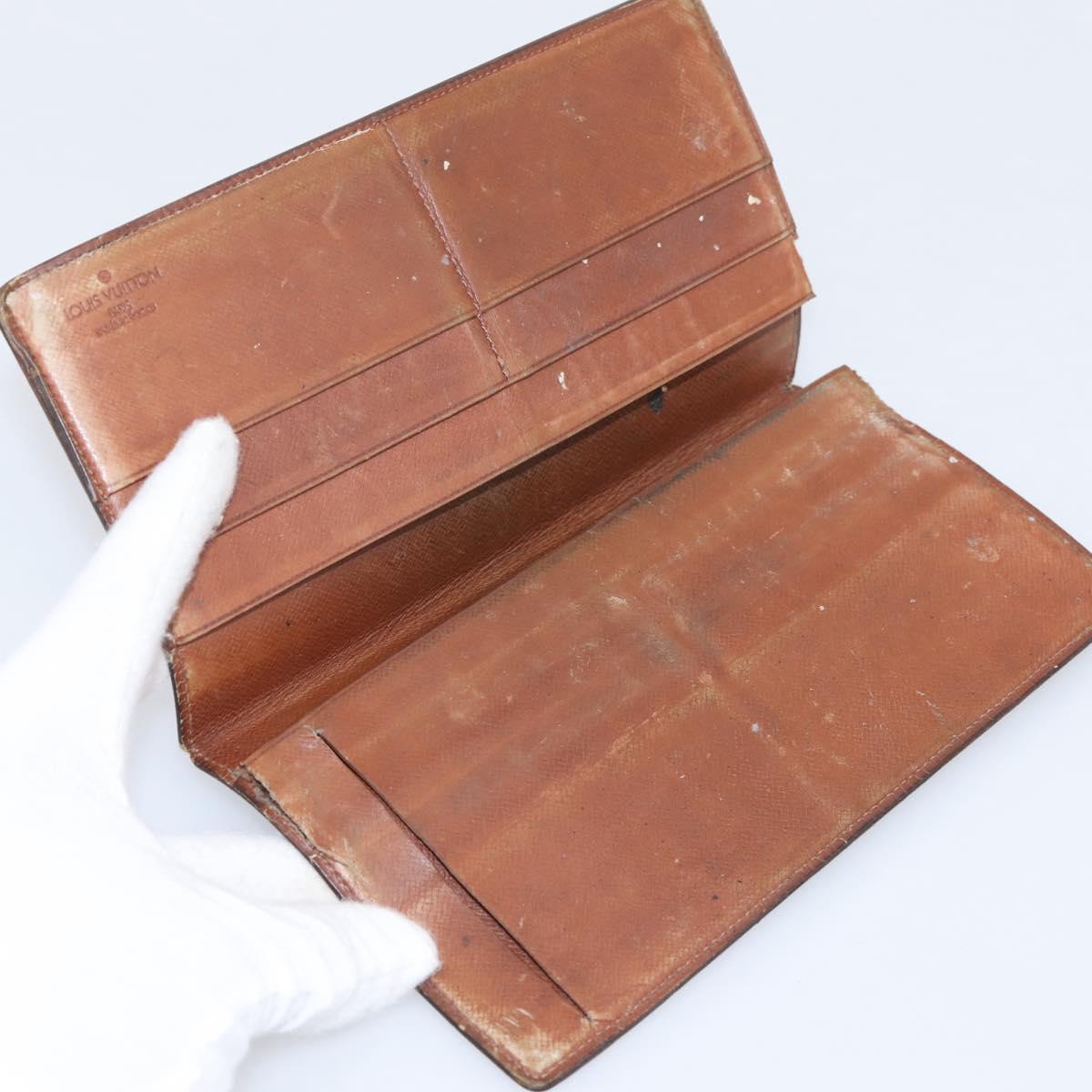 LOUIS VUITTON Monogram Long Wallet 10 Set LV Auth CB318