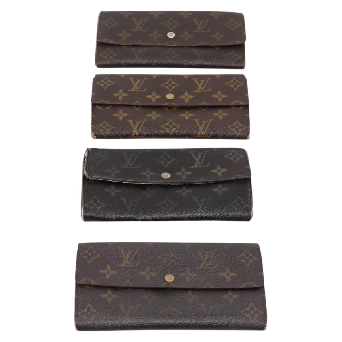 LOUIS VUITTON Monogram Long Wallet 10 Set LV Auth CB318