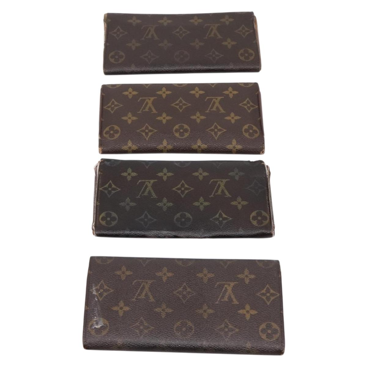 LOUIS VUITTON Monogram Long Wallet 10 Set LV Auth CB318
