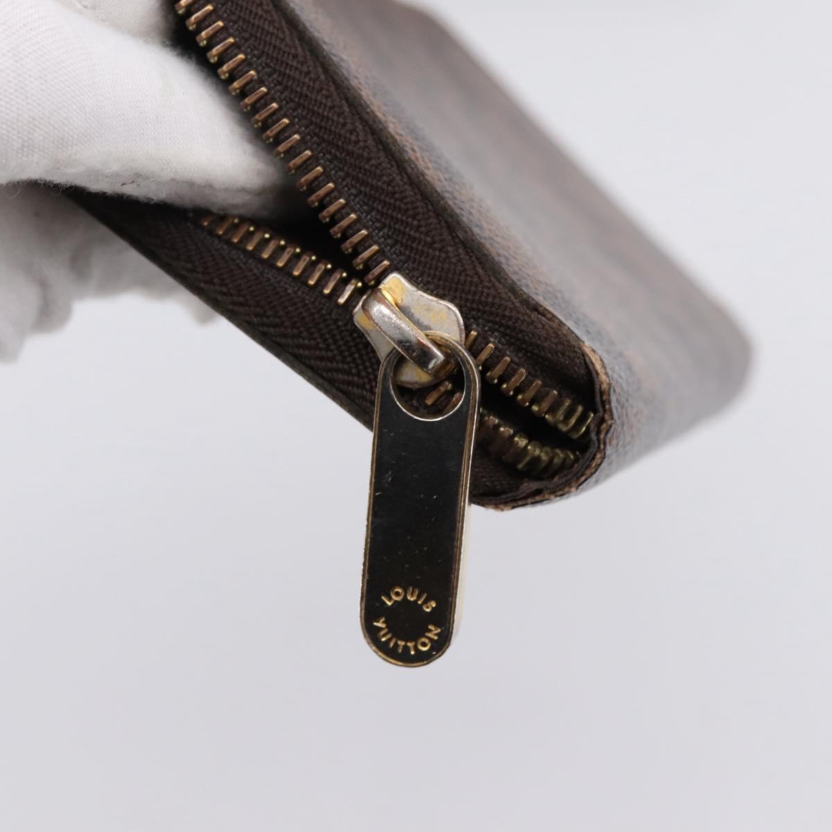 LOUIS VUITTON Damier Ebene Long Wallet 10 Set LV Auth CB319
