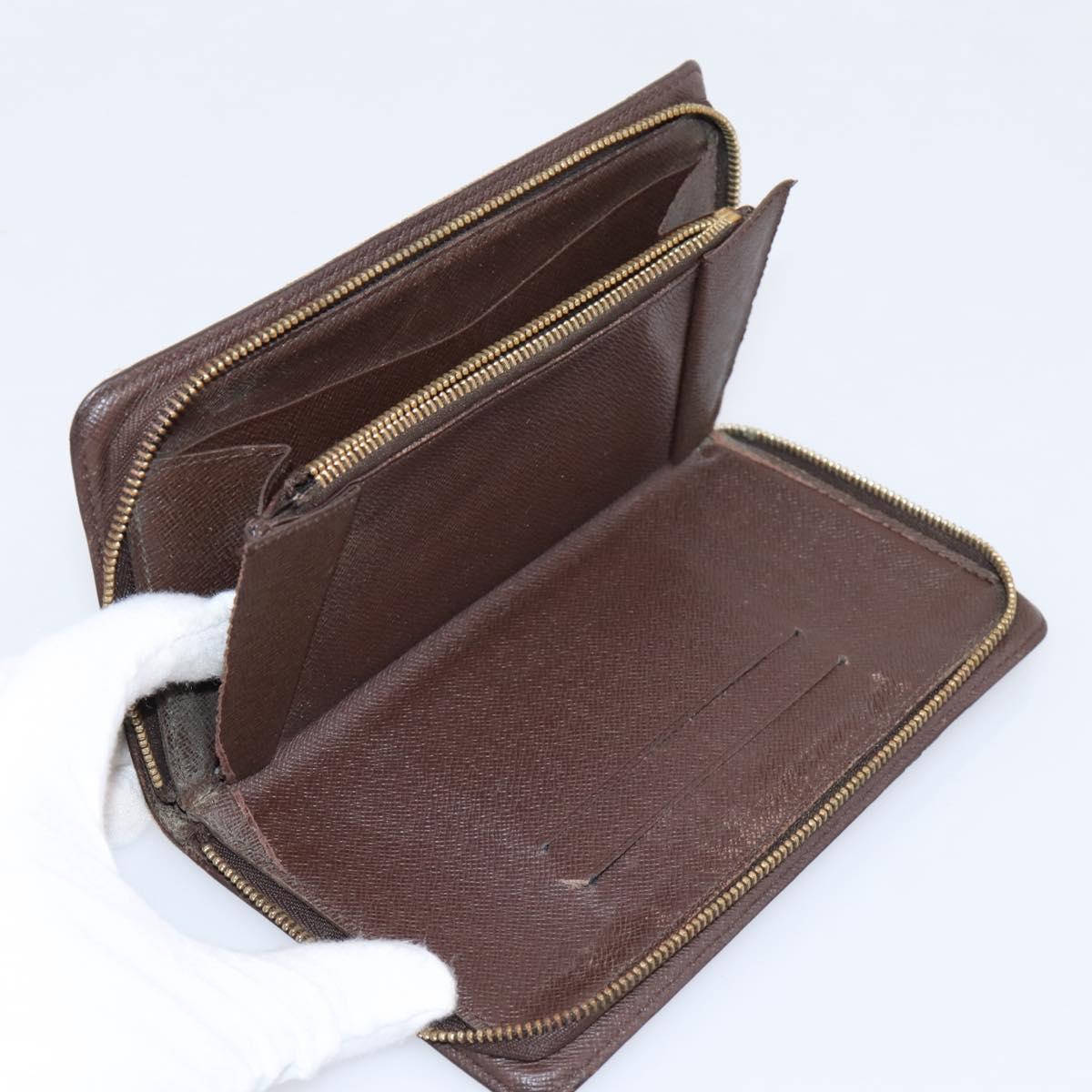 LOUIS VUITTON Damier Ebene Long Wallet 10 Set LV Auth CB319