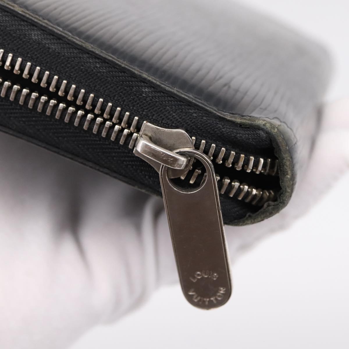 LOUIS VUITTON Epi Long Wallet 10 Set Black Brown Yellow LV Auth CB320