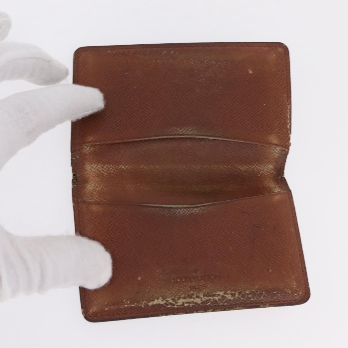 LOUIS VUITTON Monogram Card Case 10 Set LV Auth CB321