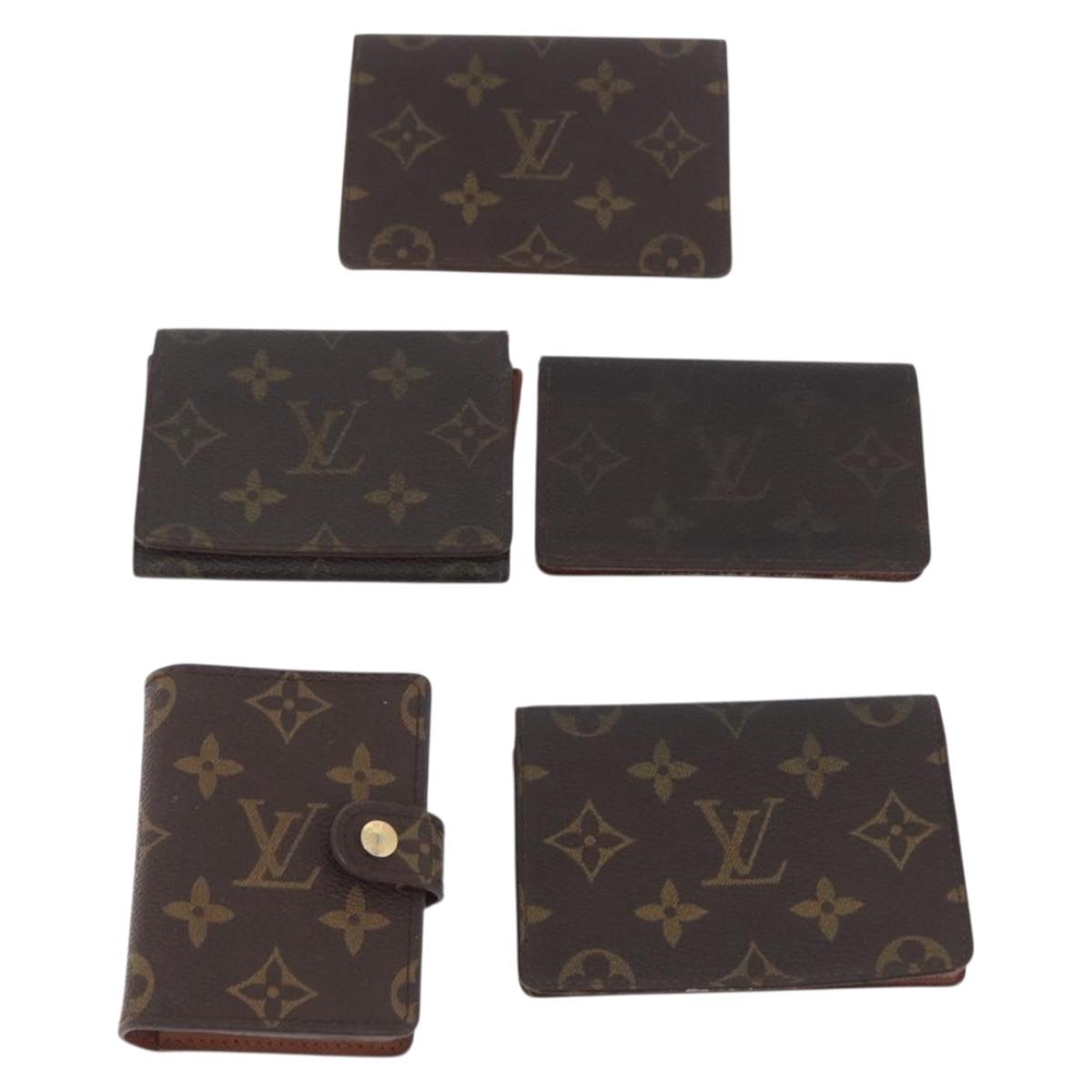 LOUIS VUITTON Monogram Card Case 10 Set LV Auth CB321