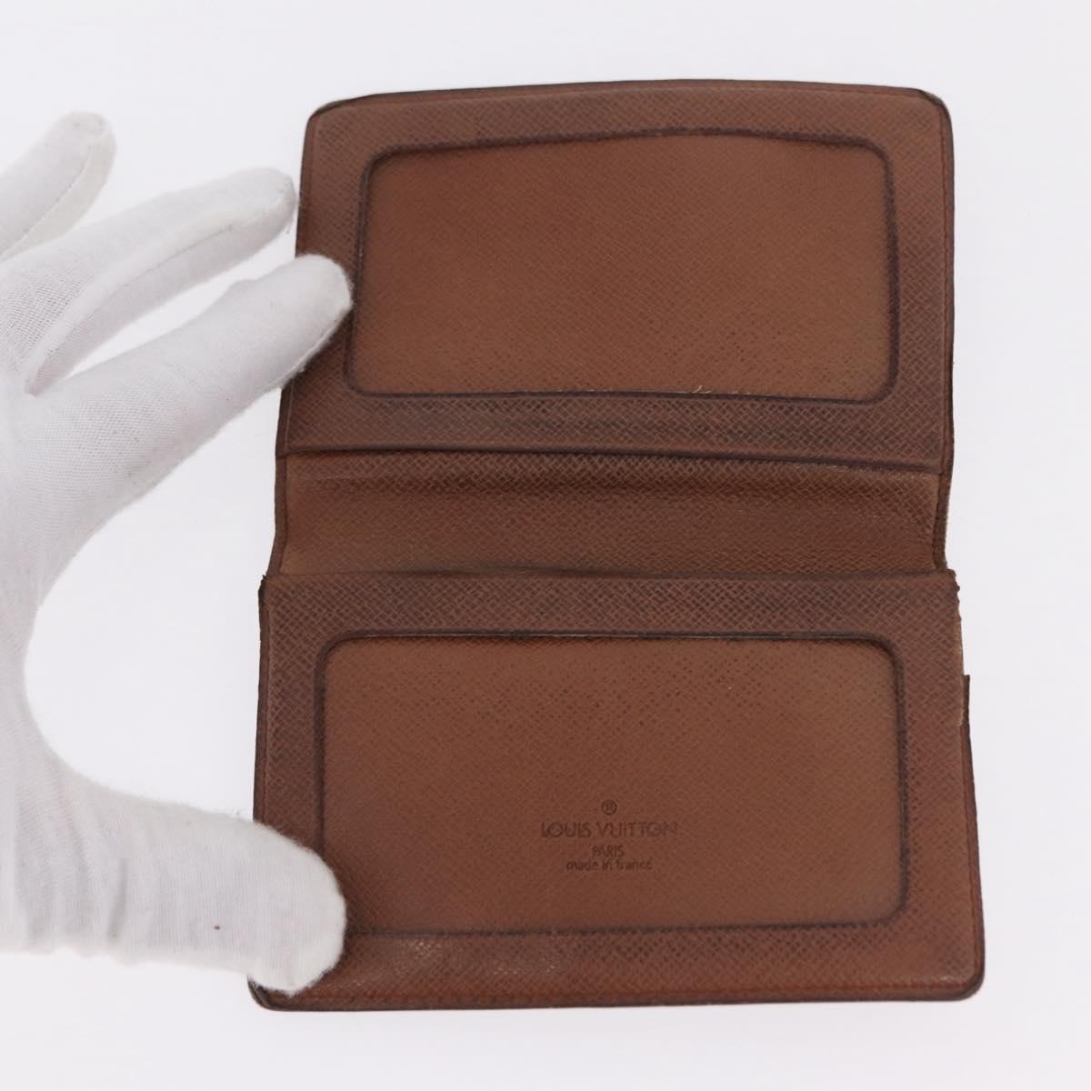 LOUIS VUITTON Monogram Card Case 10 Set LV Auth CB321