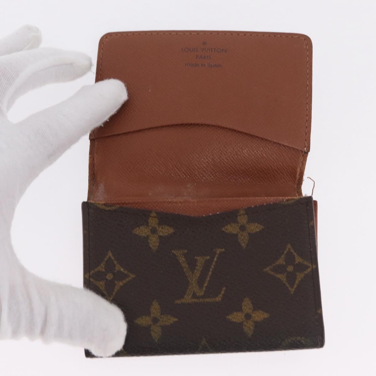 LOUIS VUITTON Monogram Card Case 10 Set LV Auth CB321