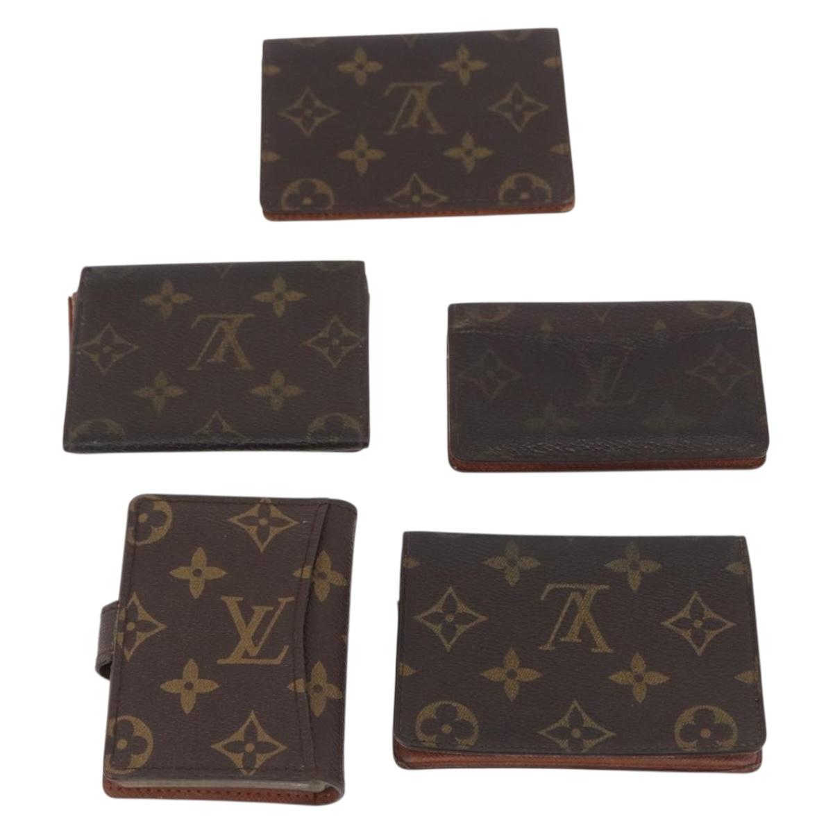 LOUIS VUITTON Monogram Card Case 10 Set LV Auth CB321