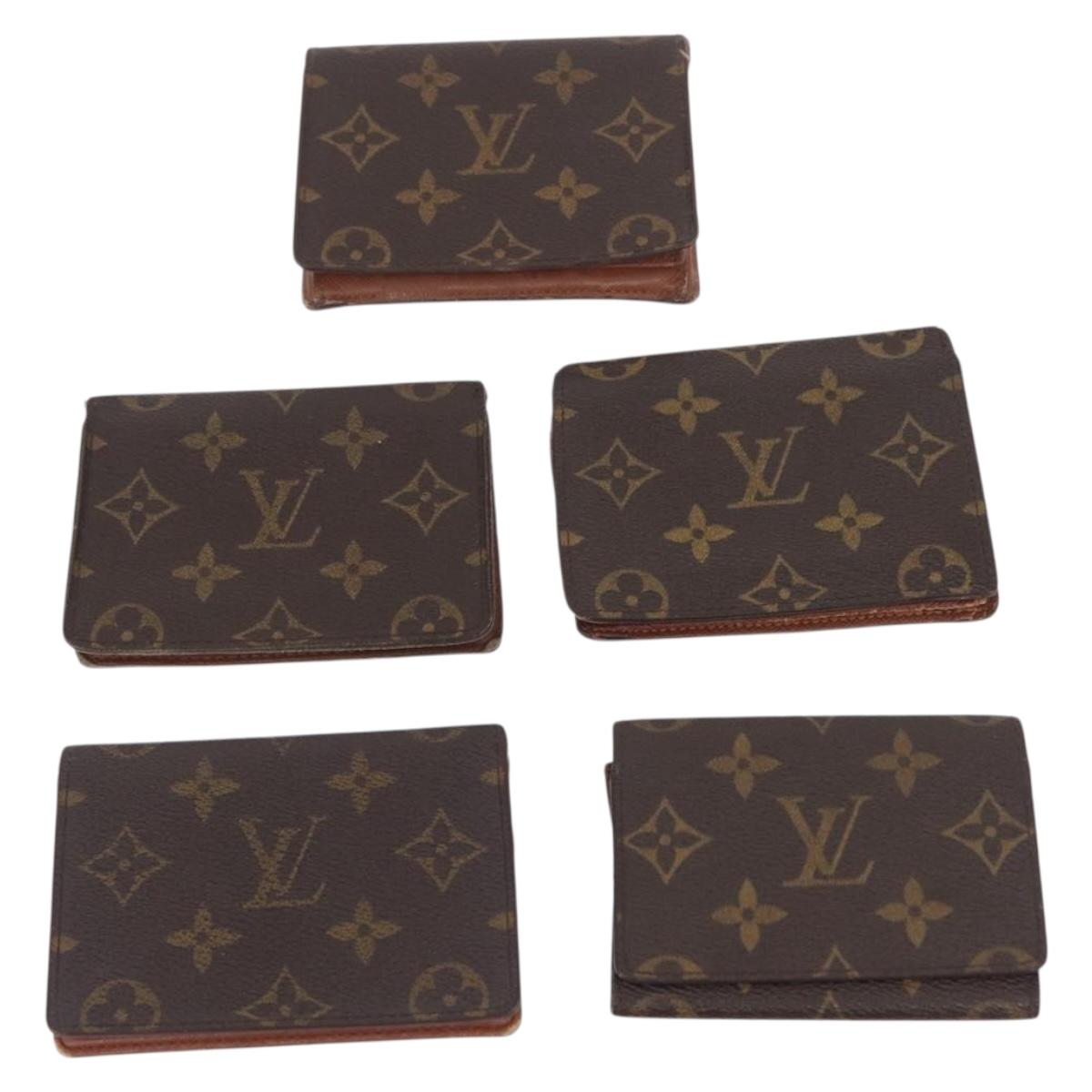 LOUIS VUITTON Monogram Card Case 10 Set LV Auth CB321