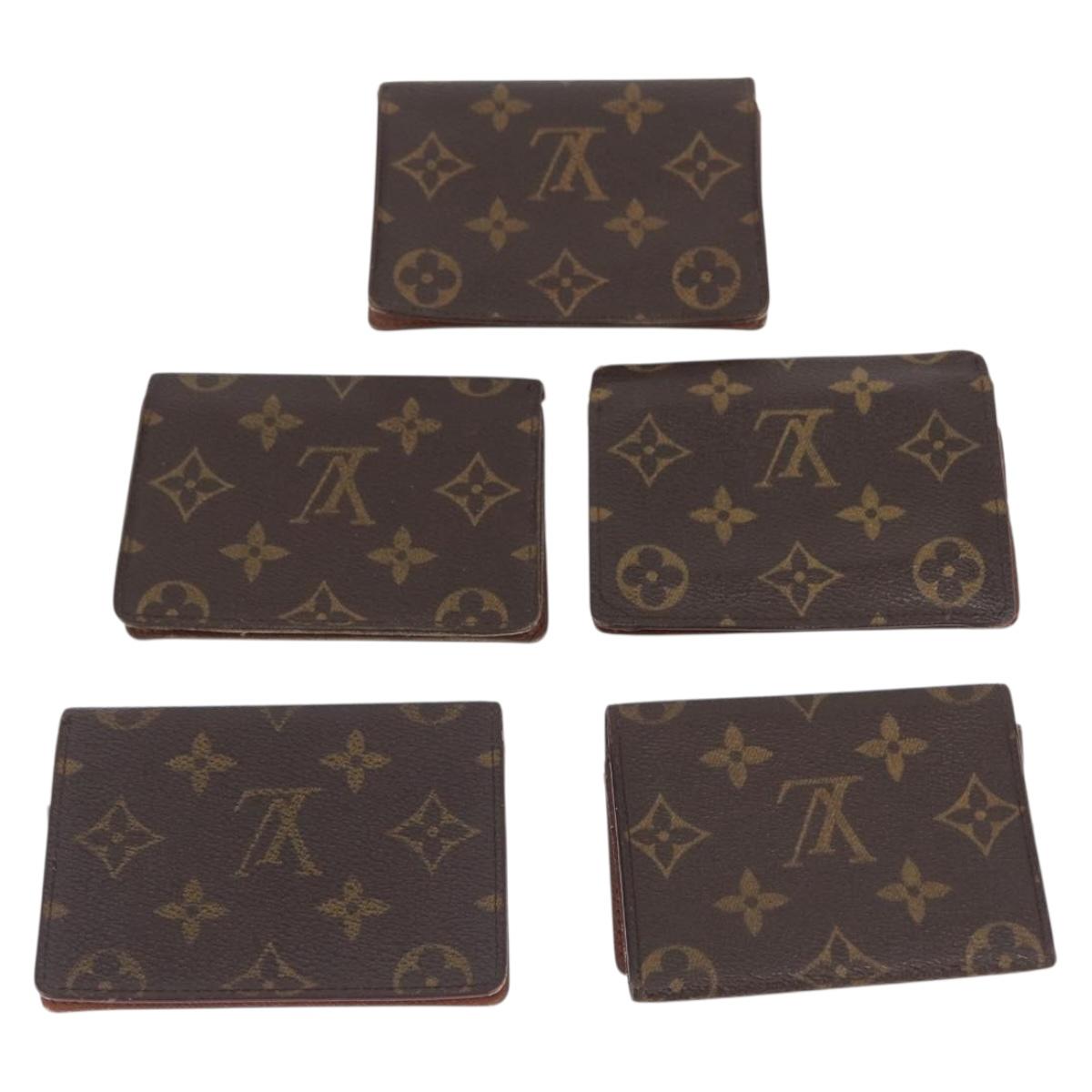 LOUIS VUITTON Monogram Card Case 10 Set LV Auth CB321
