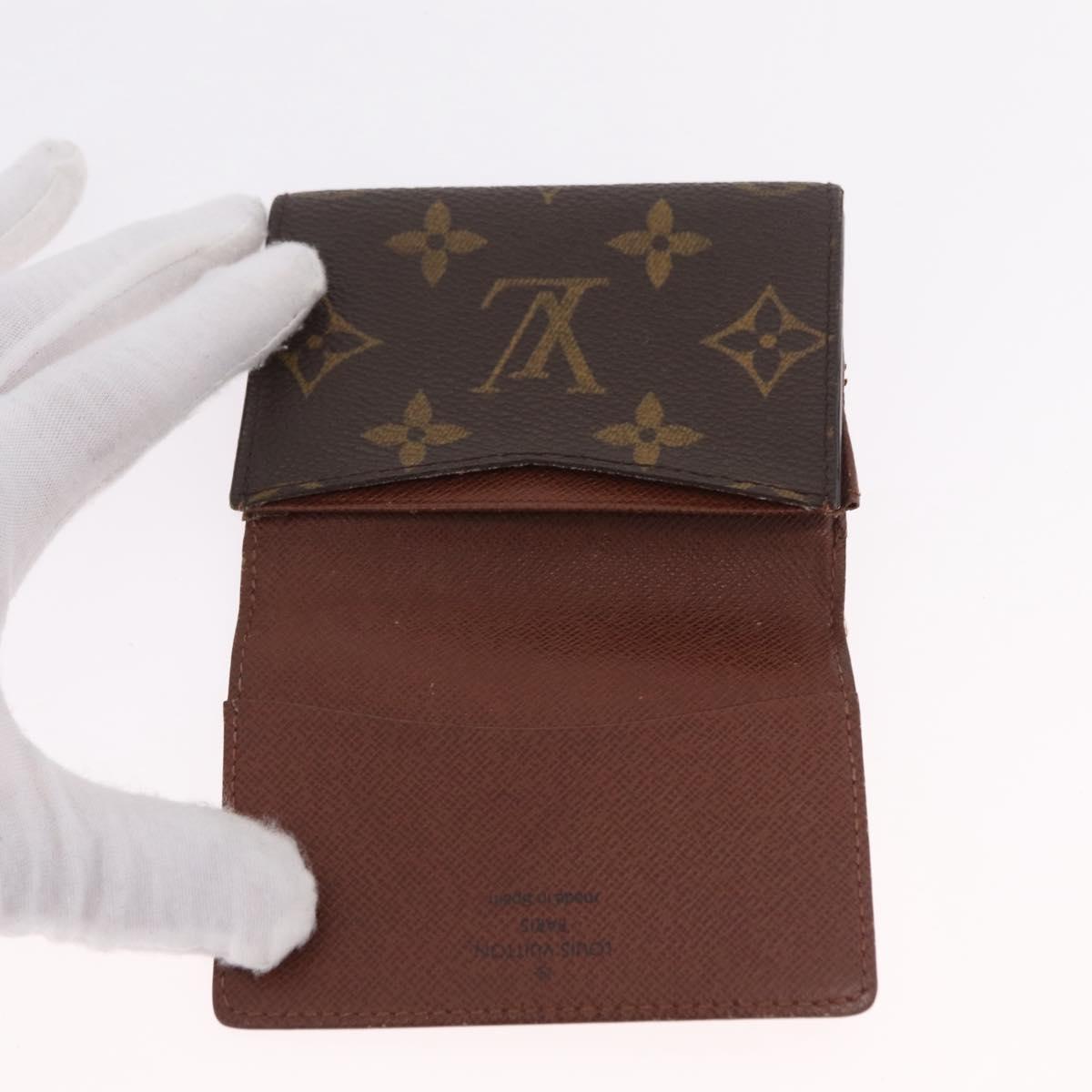 LOUIS VUITTON Monogram Card Case 10 Set LV Auth CB321