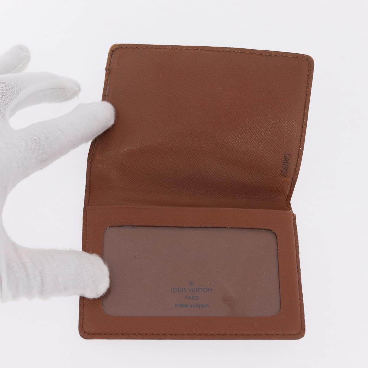 LOUIS VUITTON Monogram Card Case 10 Set LV Auth CB321