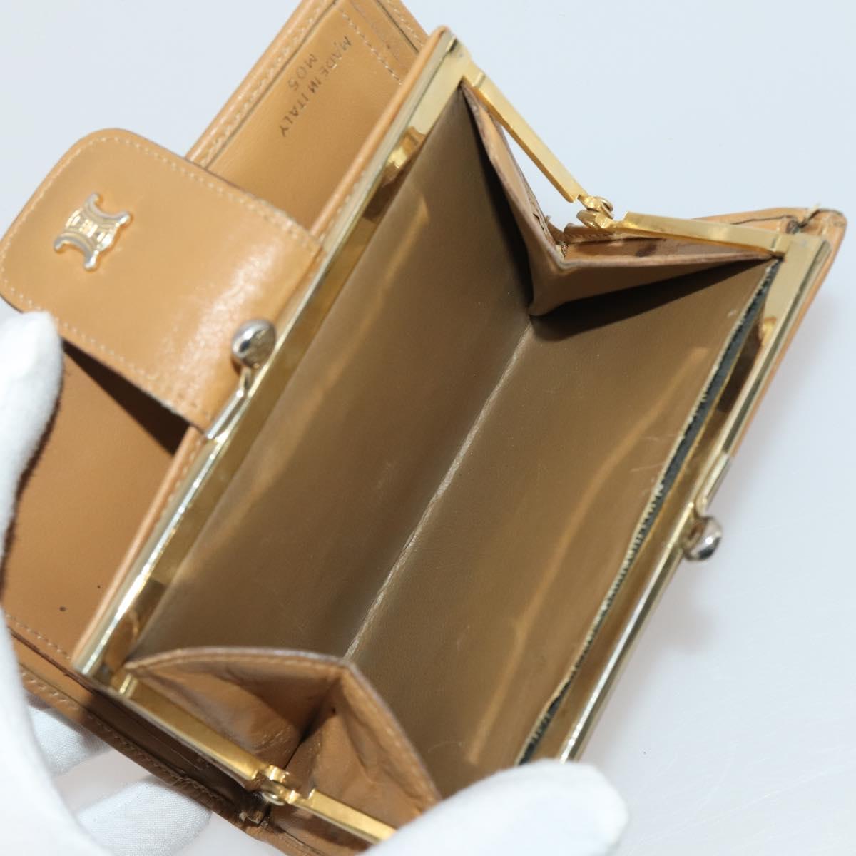 CELINE Macadam Canvas Wallet PVC Leather 10 Set Brown Beige Black Auth CB323