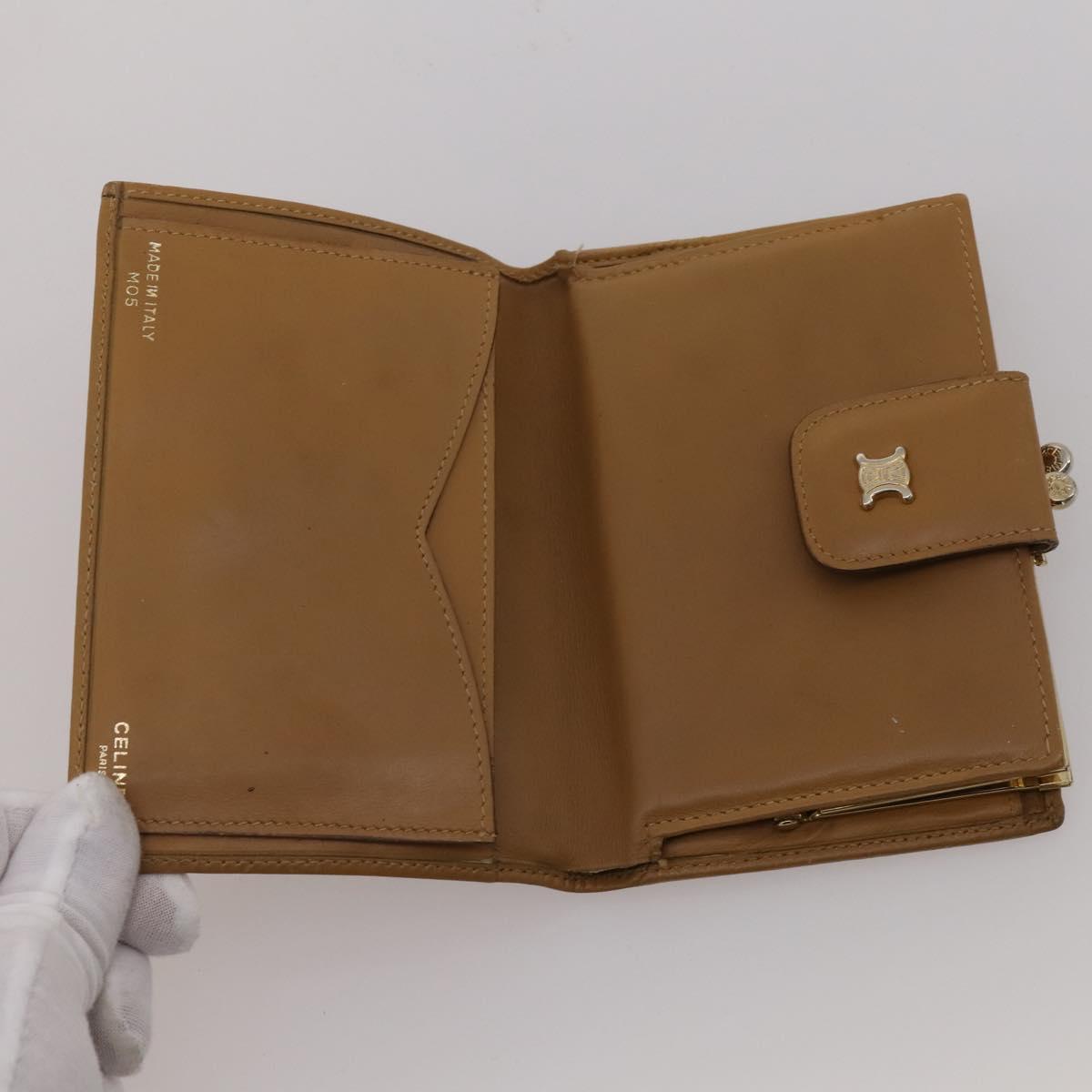 CELINE Macadam Canvas Wallet PVC Leather 10 Set Brown Beige Black Auth CB323