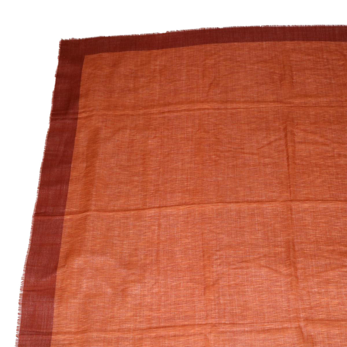 LOUIS VUITTON Scarf Cotton Brown LV Auth cl332