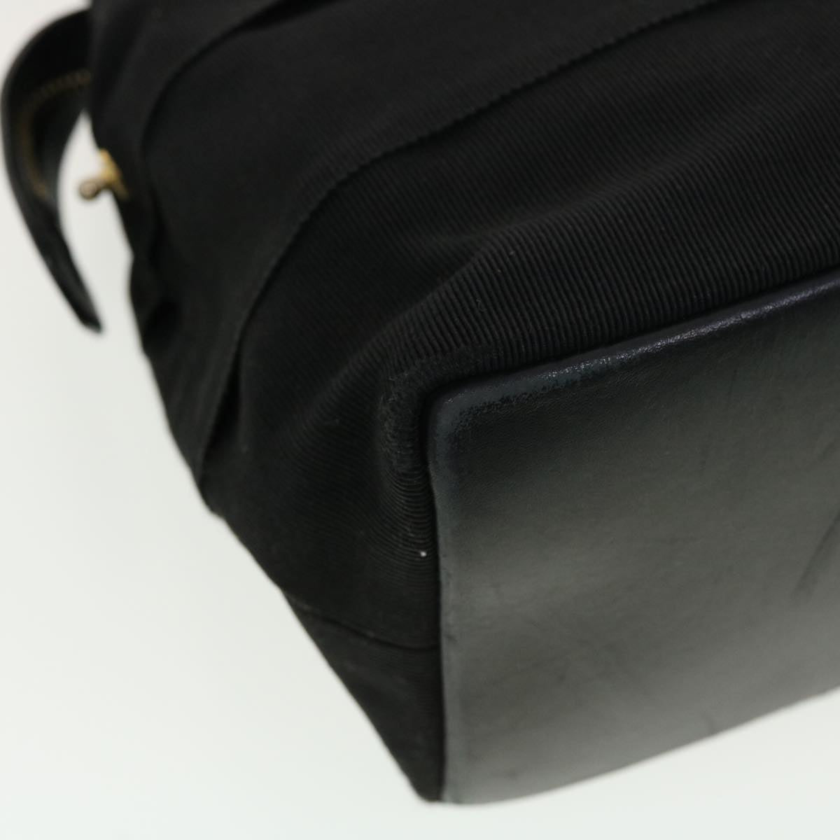 Salvatore Ferragamo Hand Bag Nylon Black AU-21-5251 Auth cl499