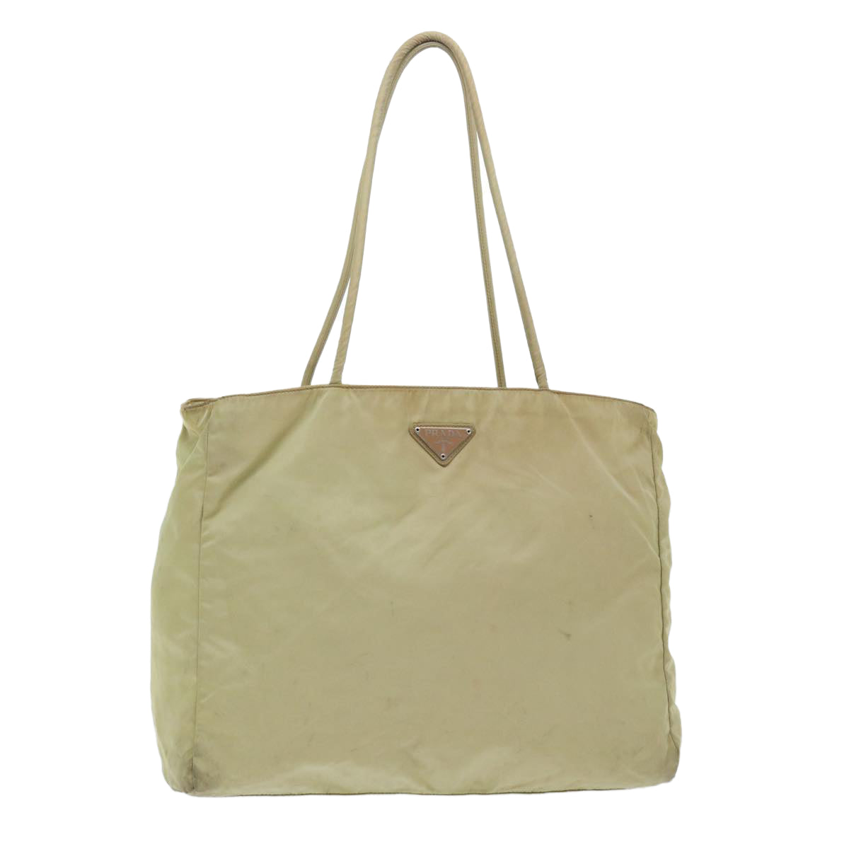 PRADA Shoulder Bag Nylon Khaki Auth cl676