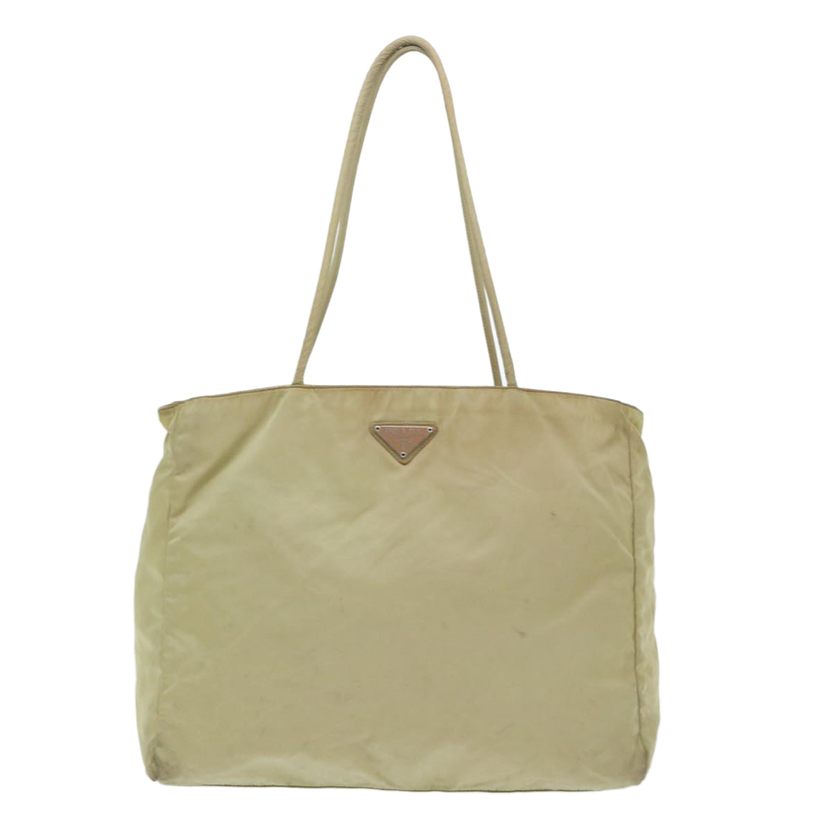 PRADA Shoulder Bag Nylon Khaki Auth cl676