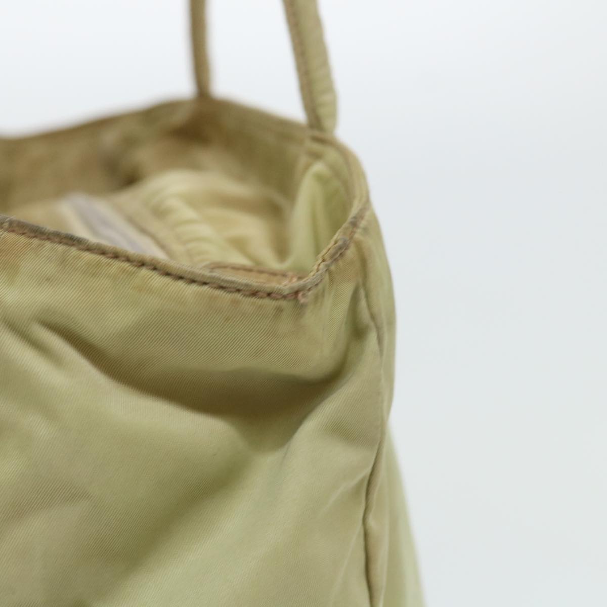 PRADA Shoulder Bag Nylon Khaki Auth cl676