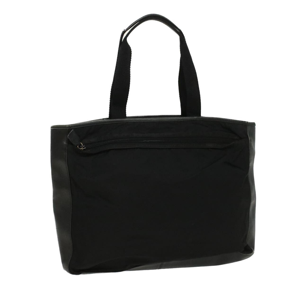 PRADA Tote Bag Nylon Black Auth cl693