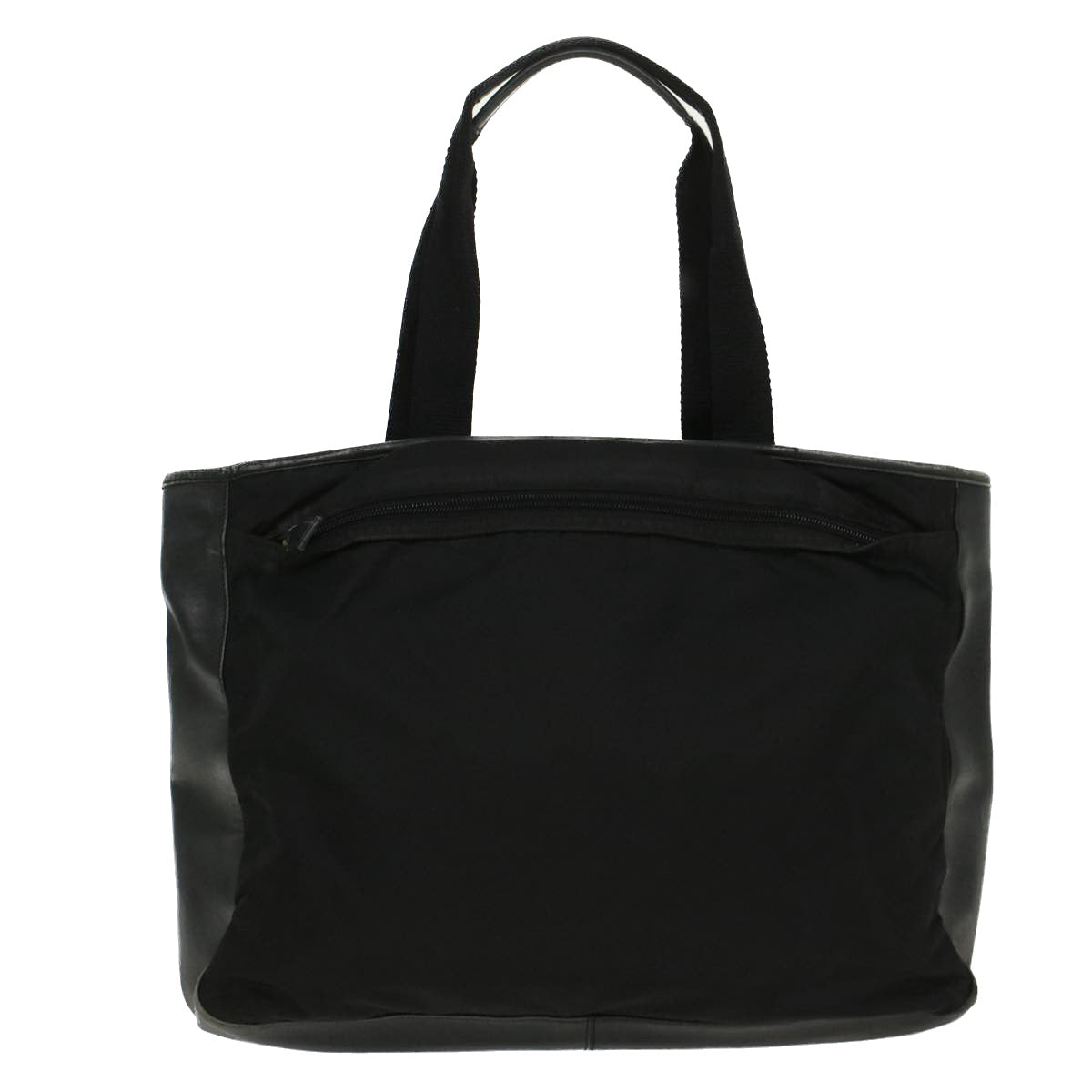 PRADA Tote Bag Nylon Black Auth cl693