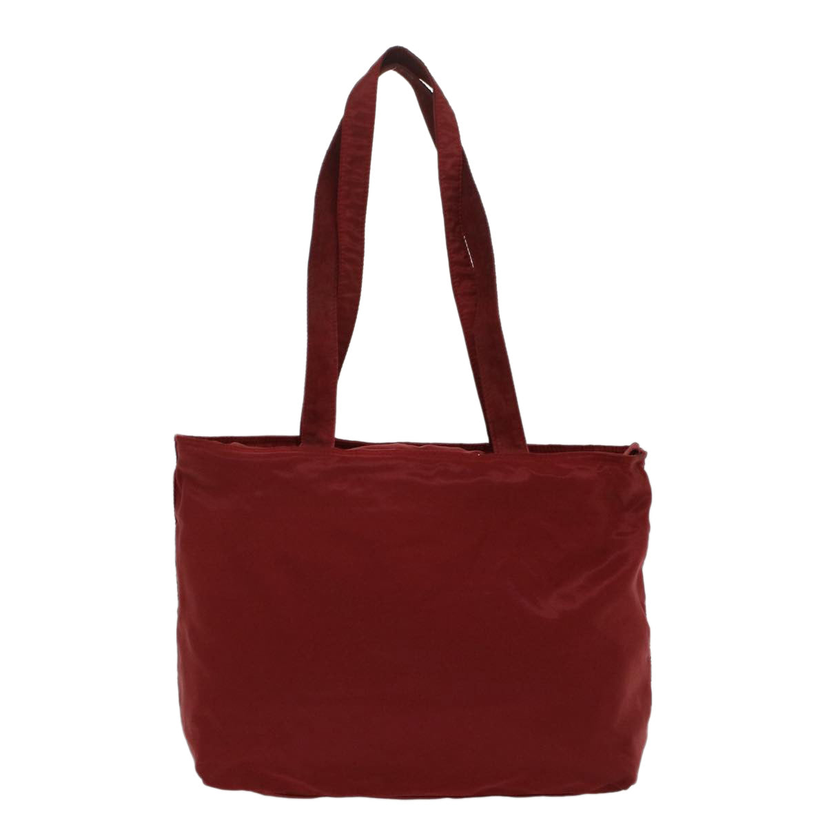 PRADA Tote Bag Nylon Red Auth cl745