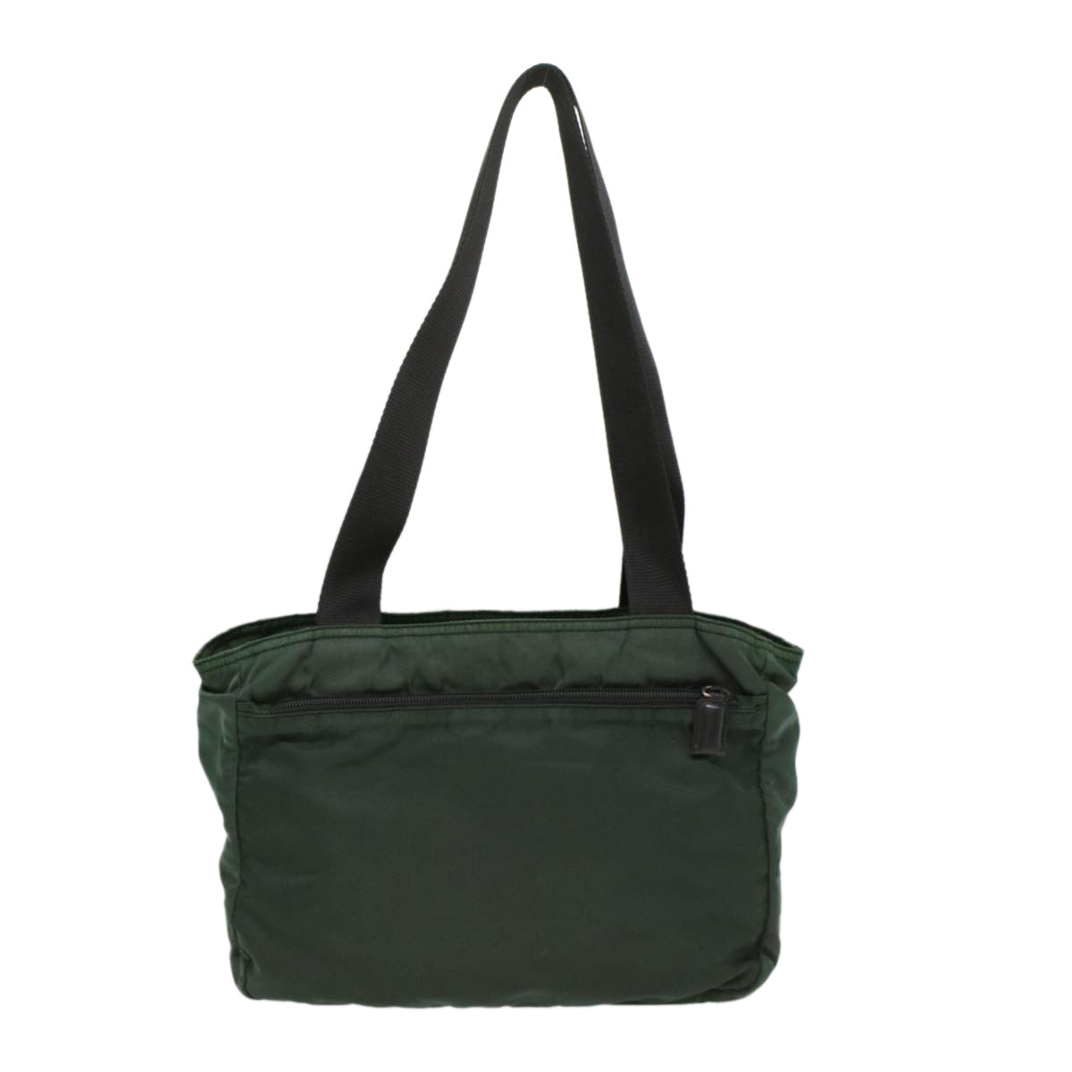 PRADA Tote Bag Nylon Green Auth cl753