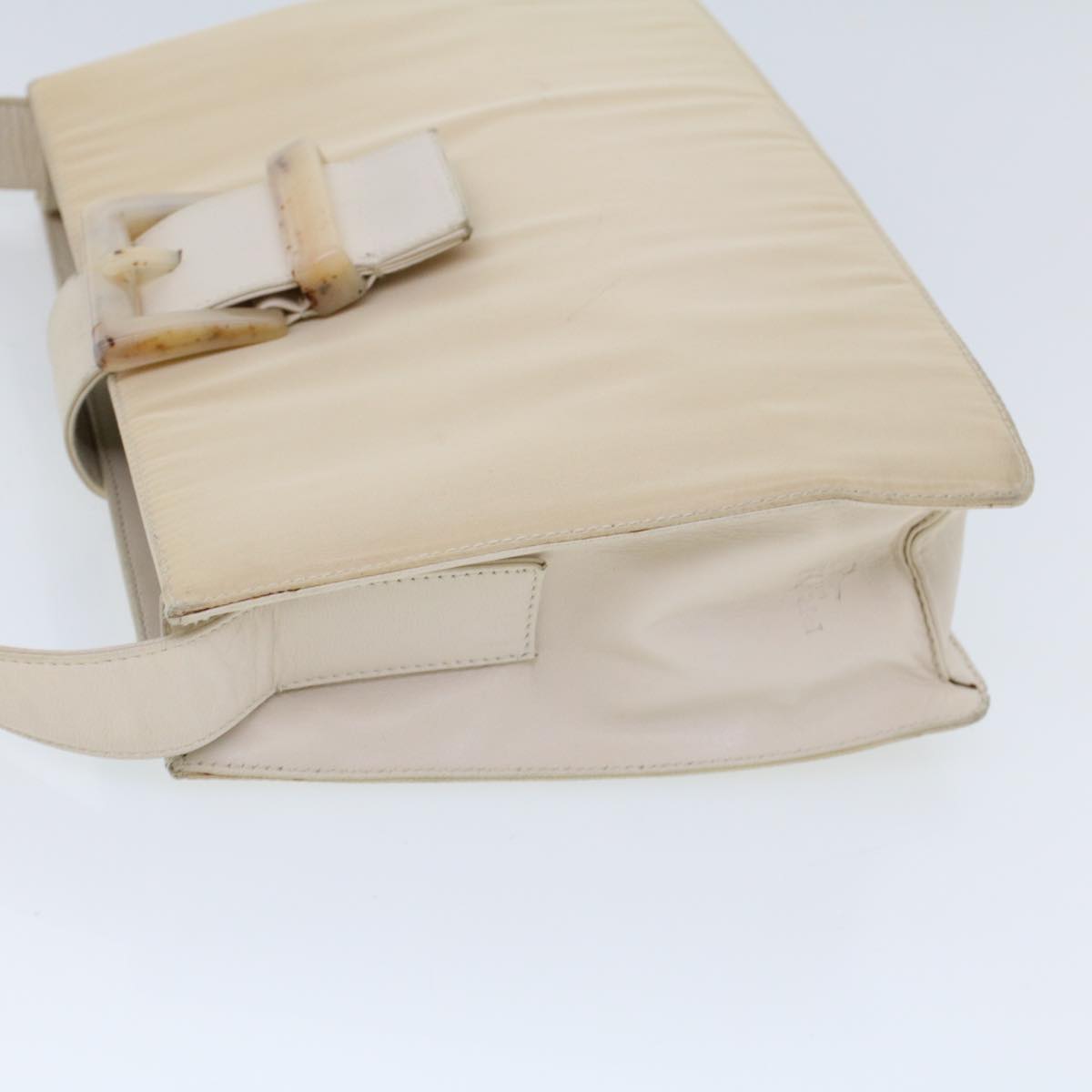 PRADA Shoulder Bag Nylon Beige Auth cl770