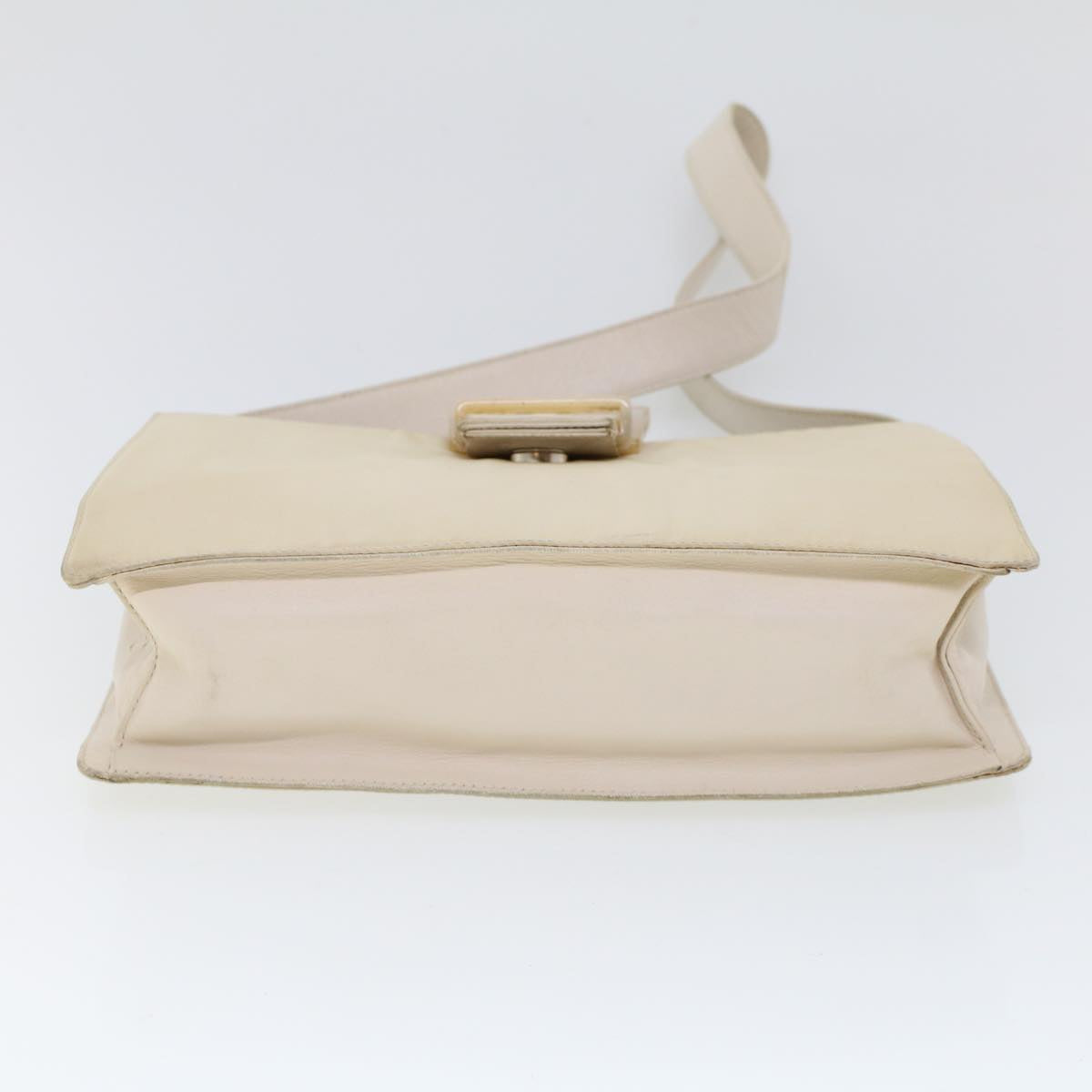 PRADA Shoulder Bag Nylon Beige Auth cl770