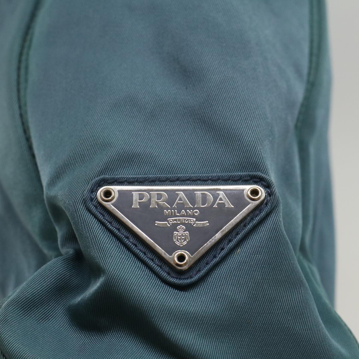 PRADA Hand Bag Nylon Light Blue Auth cl773