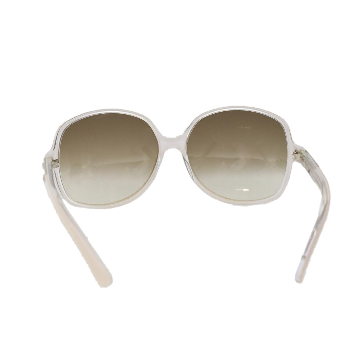 GUCCI Sunglasses Plastic White Auth cl779