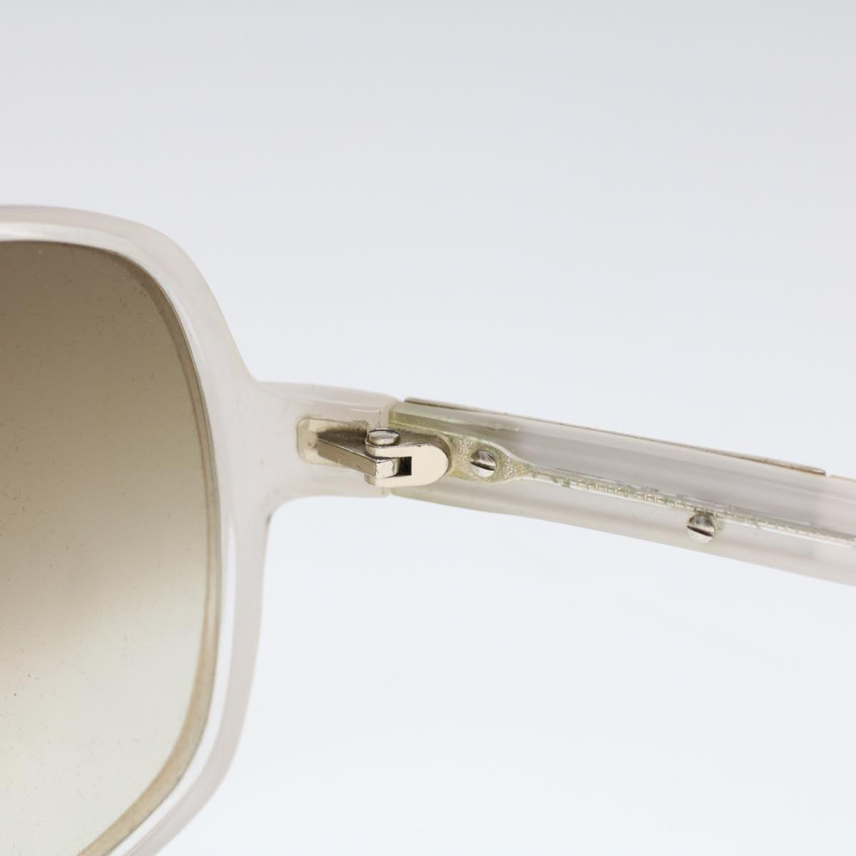 GUCCI Sunglasses Plastic White Auth cl779