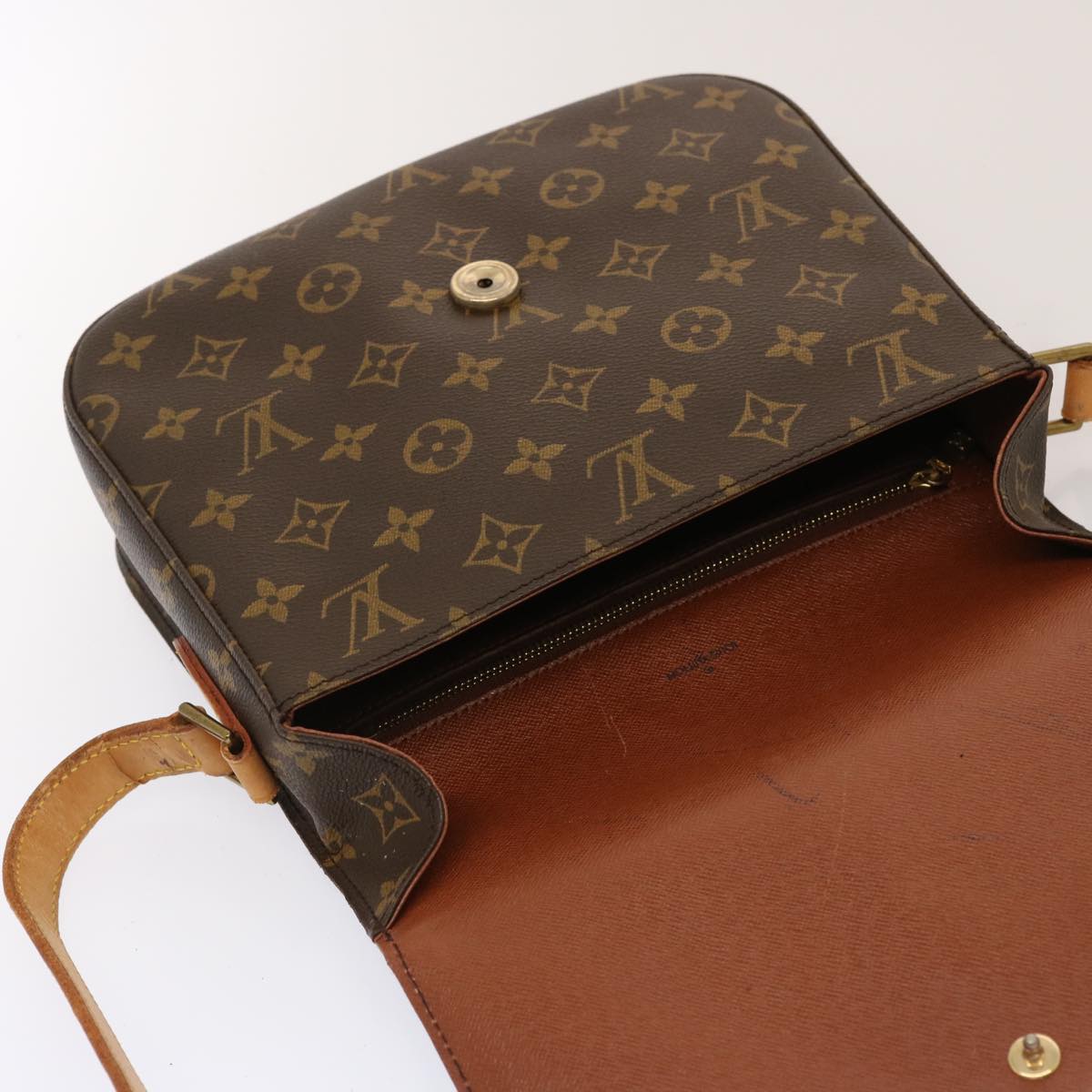 LOUIS VUITTON Monogram Saint Cloud GM Shoulder Bag M51242 LV Auth cl827