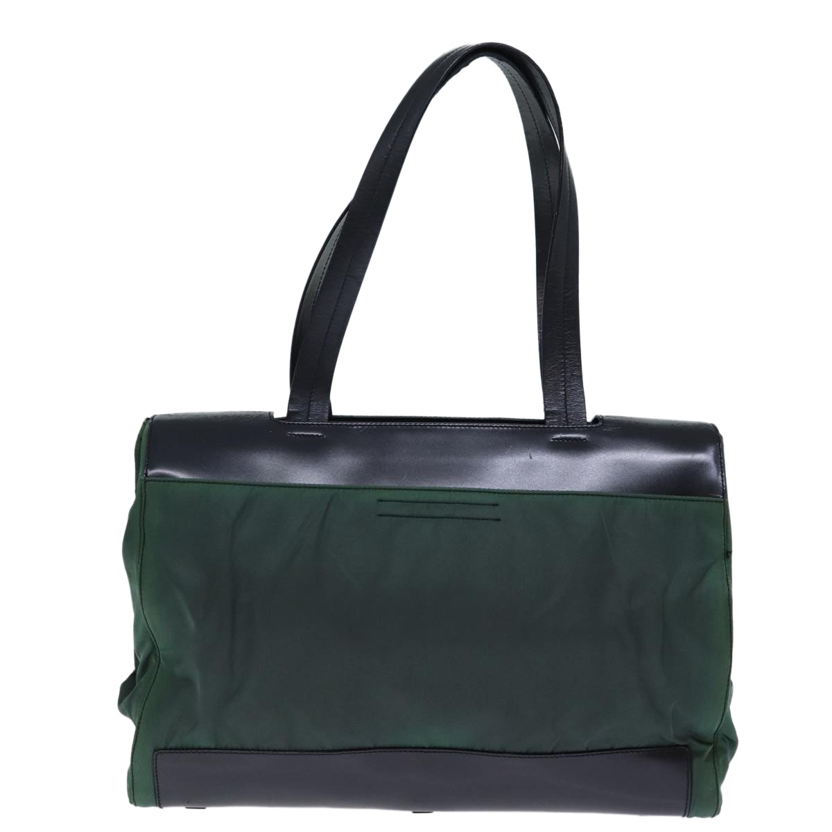 PRADA Shoulder Bag Nylon Green Auth cl835