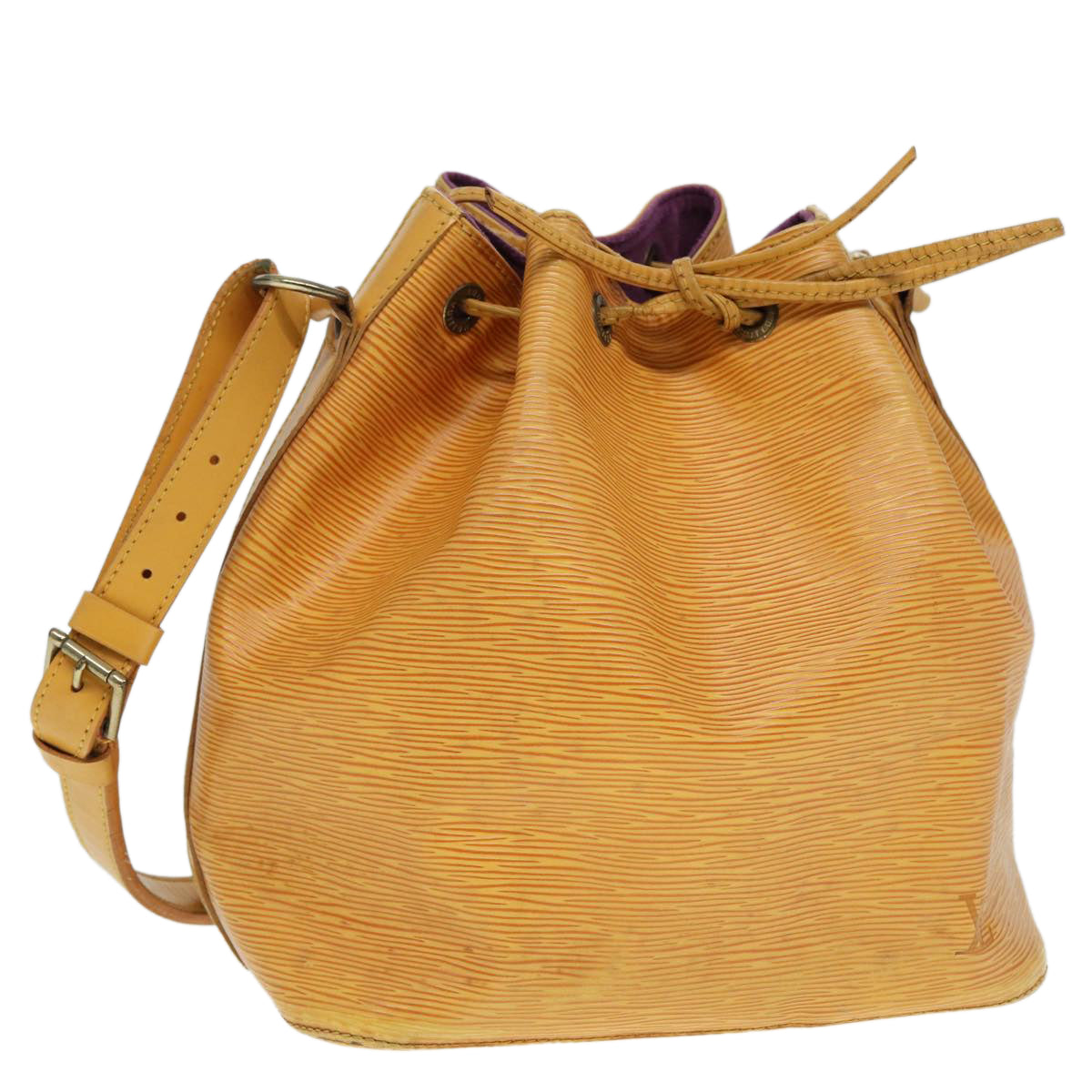LOUIS VUITTON Epi Petit Noe Shoulder Bag Yellow M44109 LV Auth cl857